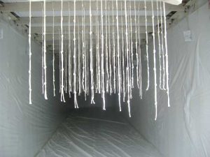 garment shipping string system